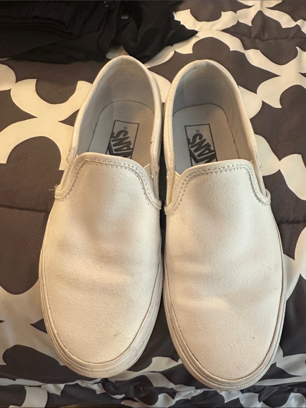 Vans Slip-On Canvas Shoes - White